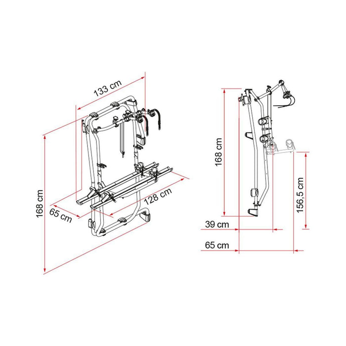 Fiamma Carry-Bike Frame Crafter E-Bike Aluminium Fiamma - Bars 4 Cars
