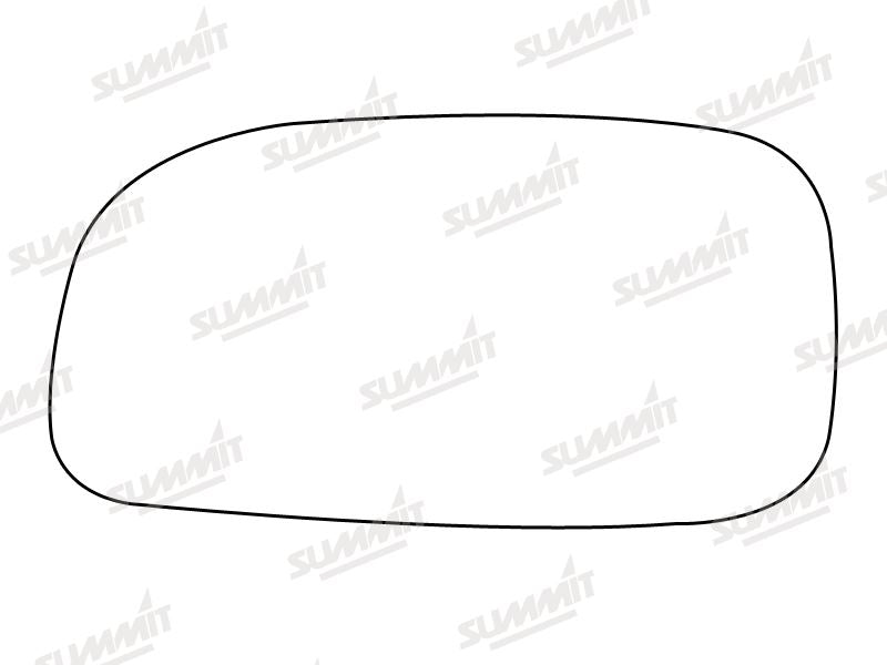 Summit Stick-On Standard Mirror Glass fits Toyota Corolla Carina LHS Summit - Bars 4 Cars