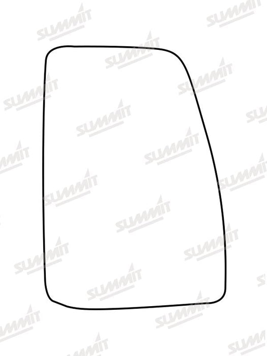Summit Heated Backing Plate with Commercial Glass fits Ford Transit Custom 12-17 RHS Summit - Bars 4 Cars