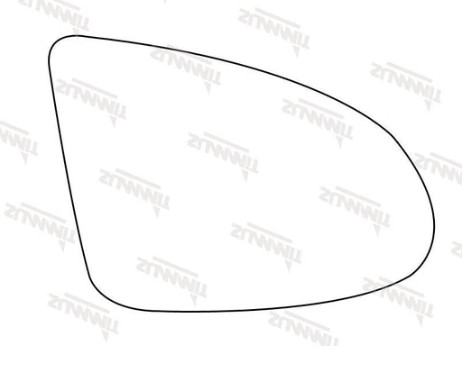 Summit Heated Base Plate With Blind Spot Mirror Glass fits Audi A2 00 to 05 RHS Summit - Bars 4 Cars