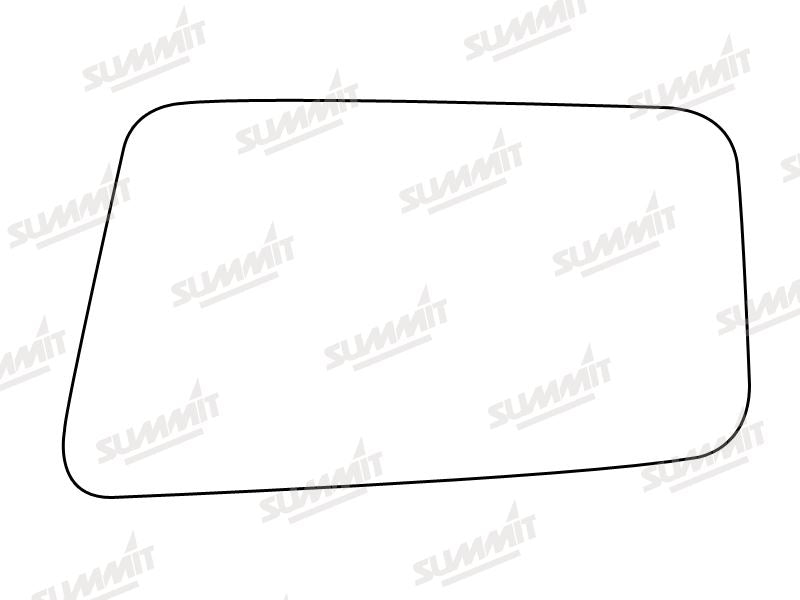 Summit Stick-On Standard Mirror Glass fits Lada Riva Samara LHS Summit - Bars 4 Cars