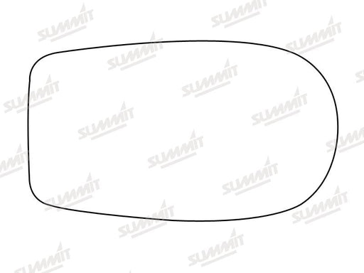 Summit Stick-On Standard Mirror Glass fits Fiat Punto LHS RHS Summit - Bars 4 Cars