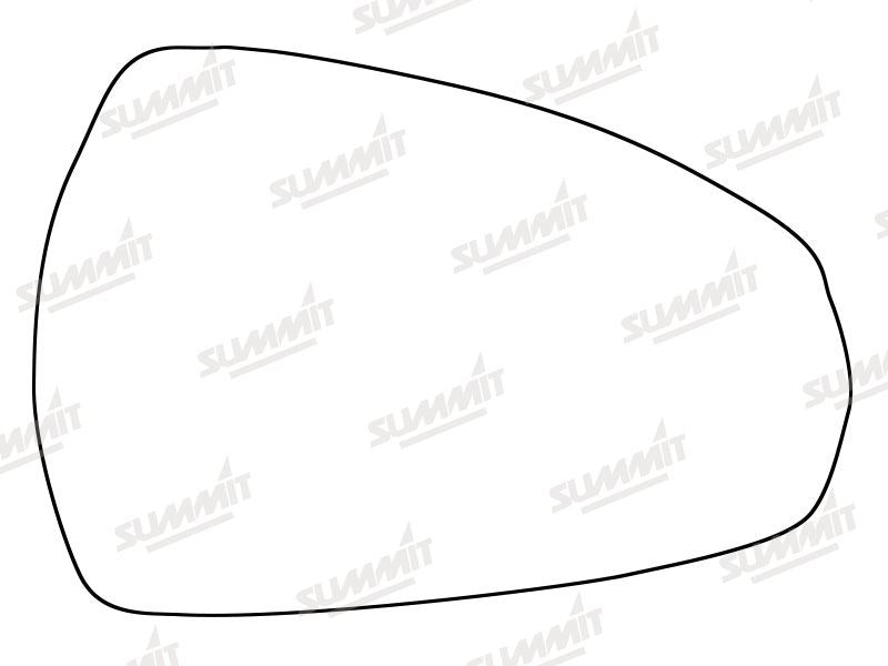 Summit Stick-On Standard Mirror Glass fits Audi A3 13 on RHS Summit - Bars 4 Cars