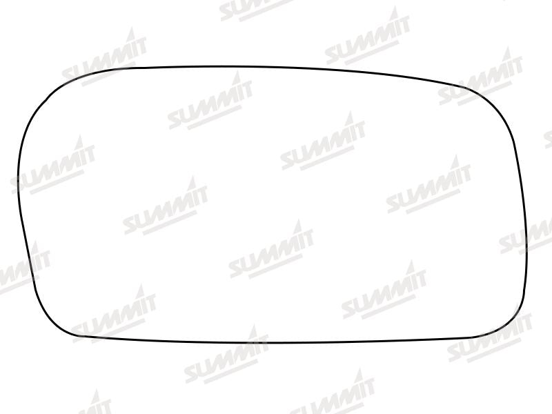Summit Stick-On Anti Dazzle Mirror Glass fits Audi 100 91 on RHS Summit - Bars 4 Cars