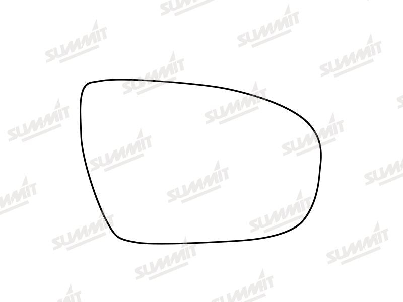 Summit Stick-On Standard Mirror Glass fits Hyundai i20 16 on RHS Summit - Bars 4 Cars