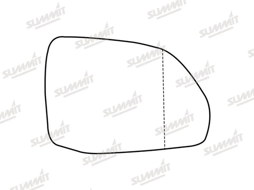 Summit Stick-On Aspheric Mirror Glass fits Audi Q7 & SQ7 16 On RHS Summit - Bars 4 Cars