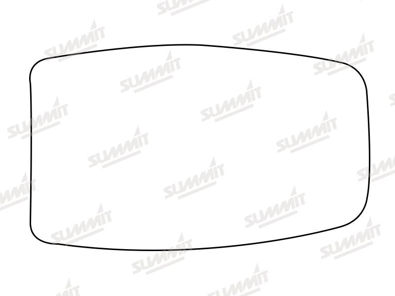 Summit Stick-On Standard Mirror Glass fits Alfa 33 RHS Summit - Bars 4 Cars