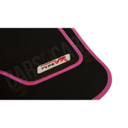 Sakura VR Cerise Embroidered Edging Car Mat Set (Front & Rear) Universal Sakura - Bars 4 Cars