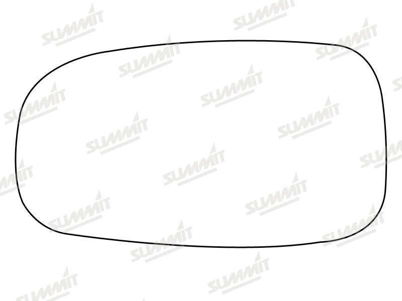Summit Heated Backing Plate with Standard Glass fits Saab 9-3/9-5 02-12 LHS Summit - Bars 4 Cars