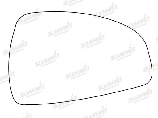 Summit Stick-On Aspheric Mirror Glass fits Audi TT 06 to 14 RHS Summit - Bars 4 Cars