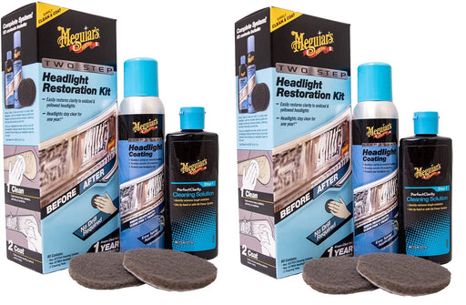 2x Meguiar's G2970EU Two Step Headlight Restoration Kit Meguiar's - Bars 4 Cars
