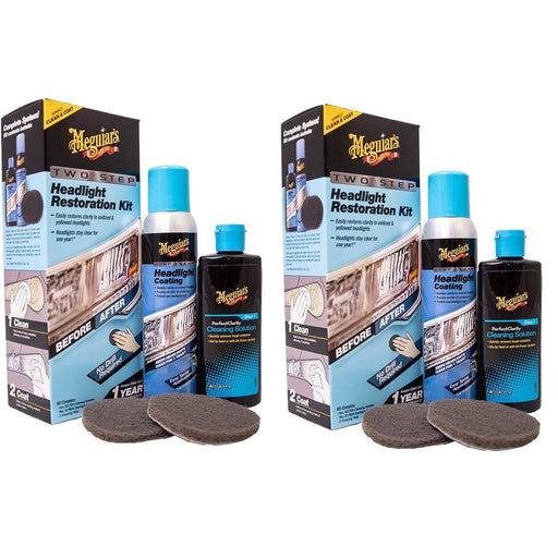 2x Meguiar's G2970EU Two Step Headlight Restoration Kit Meguiar's - Bars 4 Cars