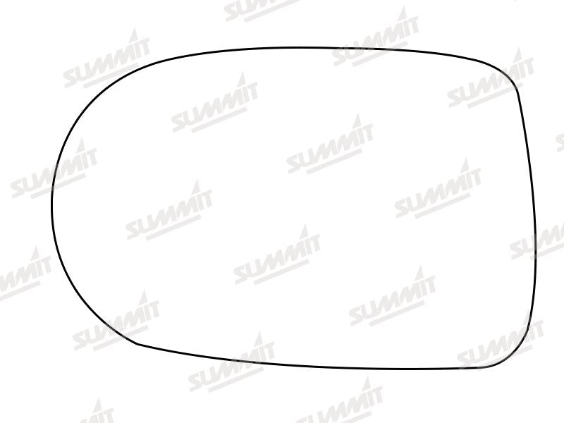 Summit Stick-On Standard Mirror Glass fits Mazda Xedos 6 9 LHS Summit - Bars 4 Cars