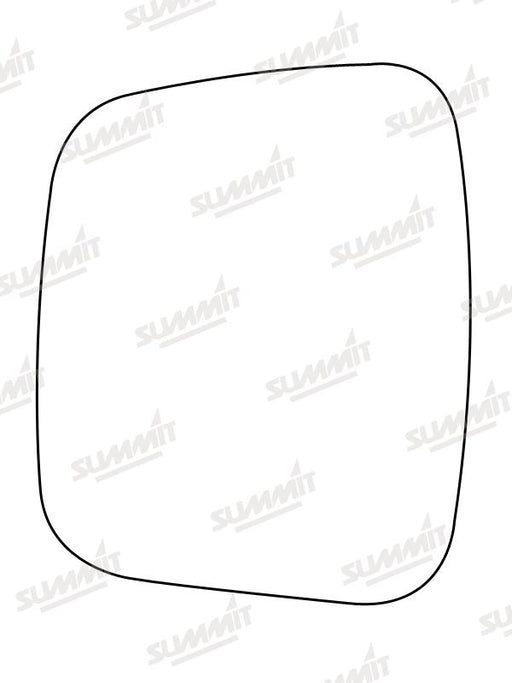 Summit Non-Heated Base Plate With Commercial Mirror Glass fits Peugeot Bipper 07 on LHS Summit - Bars 4 Cars