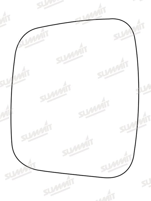 Summit Non-Heated Base Plate With Commercial Mirror Glass fits Peugeot Bipper 07 on LHS Summit - Bars 4 Cars