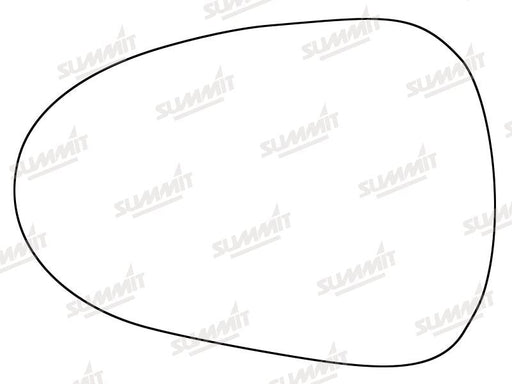 Summit Stick-On Standard Mirror Glass fits Seat Ibiza Exeo 08 on LHS Summit - Bars 4 Cars