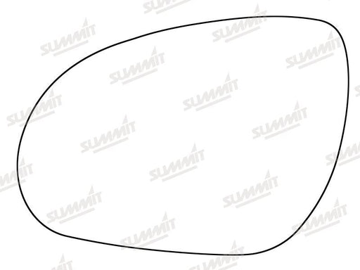 Summit Stick-On Standard Mirror Glass fits Hyundai i30 84mm LHS Summit - Bars 4 Cars