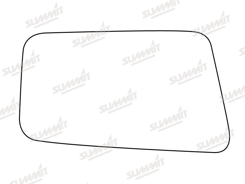Summit Stick-On Standard Mirror Glass fits Lada Riva Samara RHS Summit - Bars 4 Cars