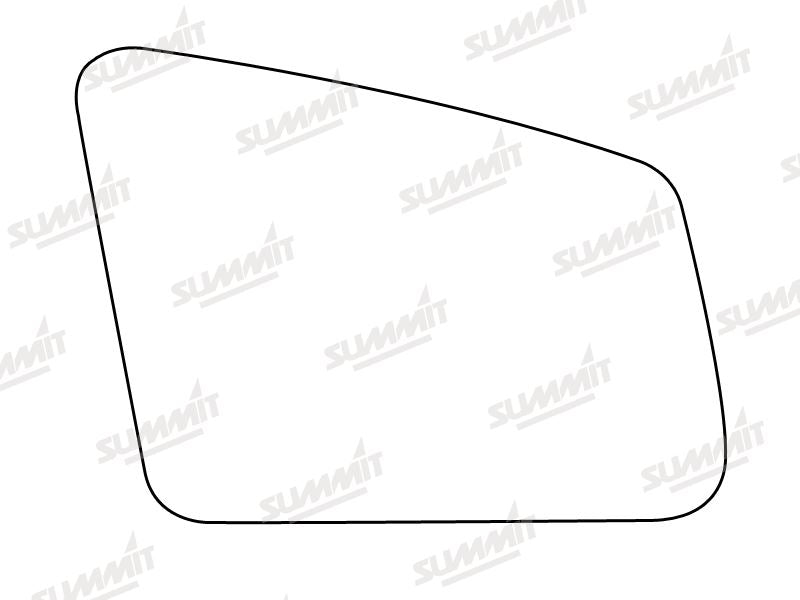 Summit Heated Base Plate With Blind Spot Mirror Glass fits Mercedes E Class LHS Summit - Bars 4 Cars