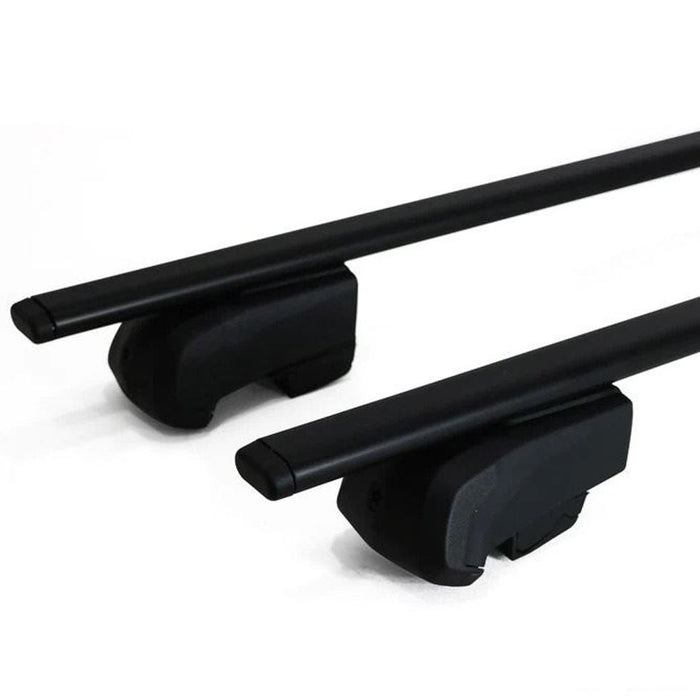 Roof Bars Rack Black fits Peugeot 508 2018-Onwards (II) for Flush Rails 75KG Summit - Bars 4 Cars