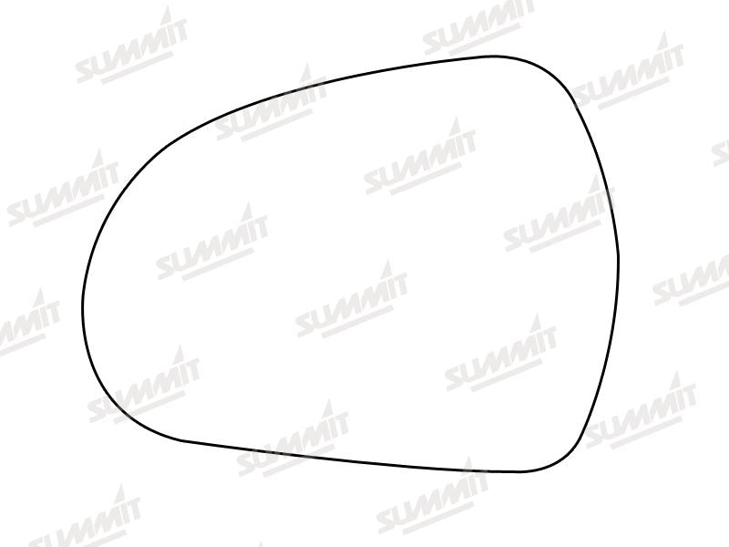 Summit Heated Base Plate With Standard Mirror Glass fits Peugeot 207, 207cc, 308 LHS Summit - Bars 4 Cars