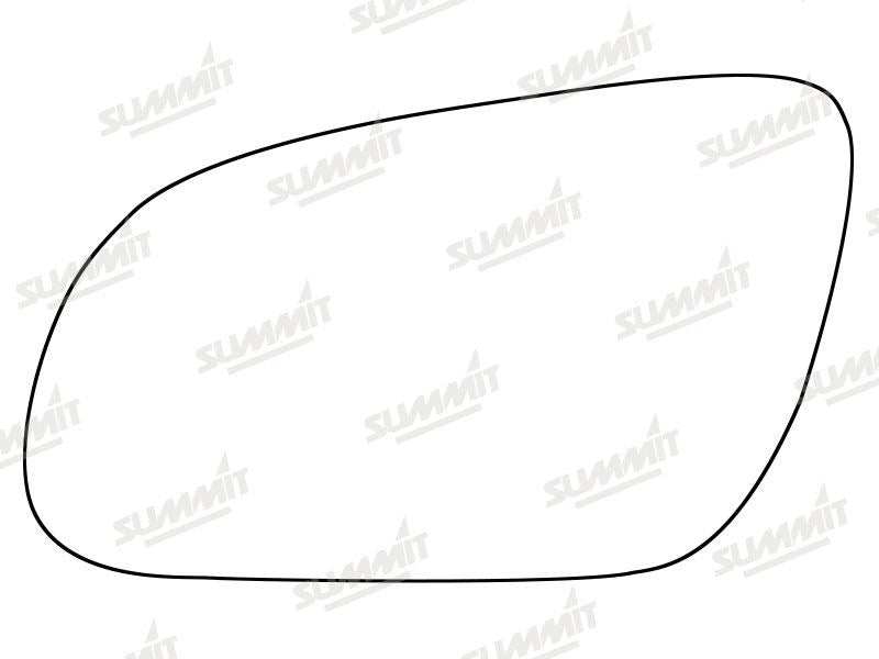 Summit Stick-On Standard Mirror Glass fits Audi A8 02 to 08 LHS Summit - Bars 4 Cars