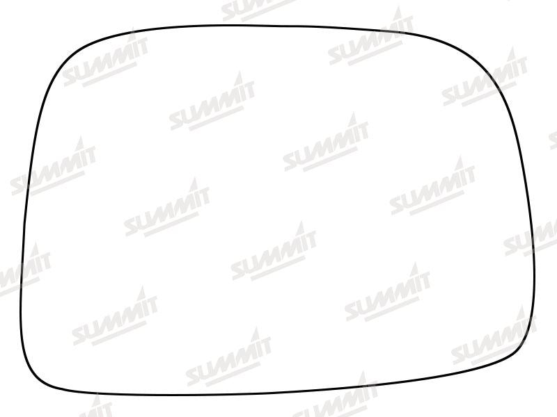Summit Stick-On Standard Mirror Glass fits Volvo XC60 08 to 15 LHS Summit - Bars 4 Cars