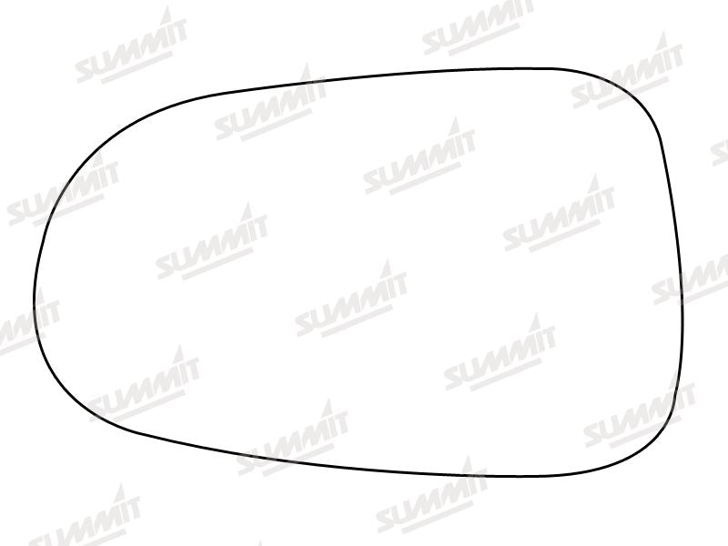 Summit Stick-On Standard Mirror Glass fits Ford Galaxy RHS Summit - Bars 4 Cars