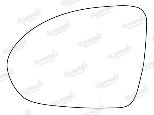 Summit Stick-On Standard Mirror Glass fits Smart Forfour 04 to 06 LHS Summit - Bars 4 Cars