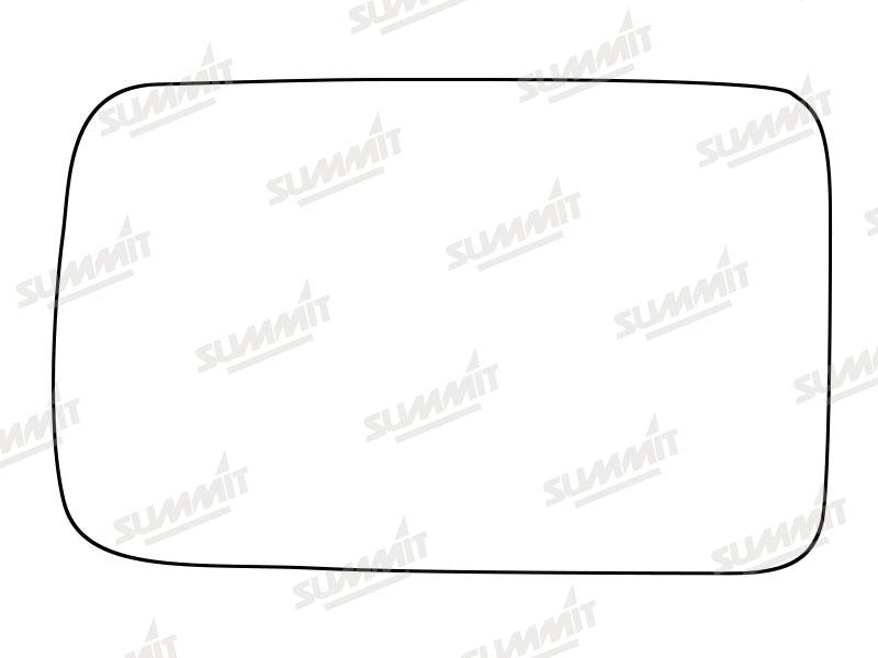 Summit Stick-On Standard Mirror Glass fits Nissan Bluebird Micra RHS Summit - Bars 4 Cars