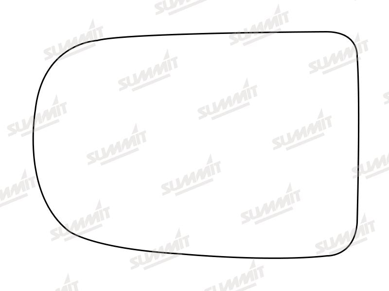 Summit Stick-On Standard Mirror Glass fits Daihatsu Mira LHS Summit - Bars 4 Cars