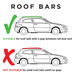 Summit Roof Bars fits BMW 3 Series Touring E46 1999-2005 Estate 5D w Railing Summit - Bars 4 Cars