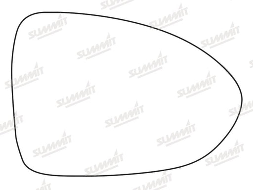 Summit Stick-On Standard Mirror Glass fits Kia Rio 13 on RHS Summit - Bars 4 Cars