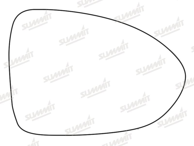 Summit Stick-On Standard Mirror Glass fits Kia Rio 13 on RHS Summit - Bars 4 Cars