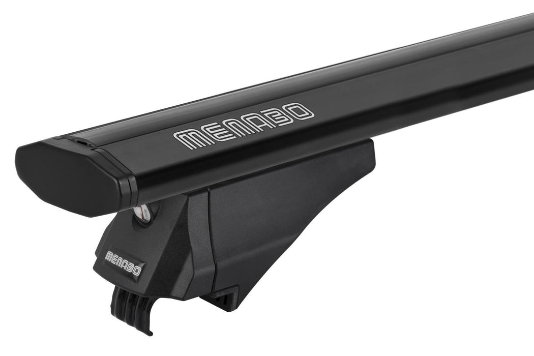 Menabo Leopard Black Roof Bars fits Suzuki Swace 2021-2024 Estate 5D w Flush Rails Menabo - Bars 4 Cars