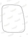 Summit Stick-On Commercial Mirror Glass fits VW Transporter 90 on RHS Summit - Bars 4 Cars