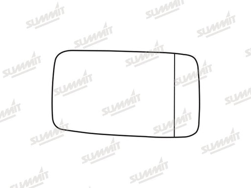 Summit Stick-On Aspheric Mirror Glass fits VW Golf Mk3 Inc Cabriolet 92 to 99 RHS Summit - Bars 4 Cars