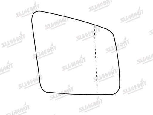 Summit Heated Base Plate With Blind Spot Mirror Glass fits Mercedes R Class 11 to 16 RHS Summit - Bars 4 Cars