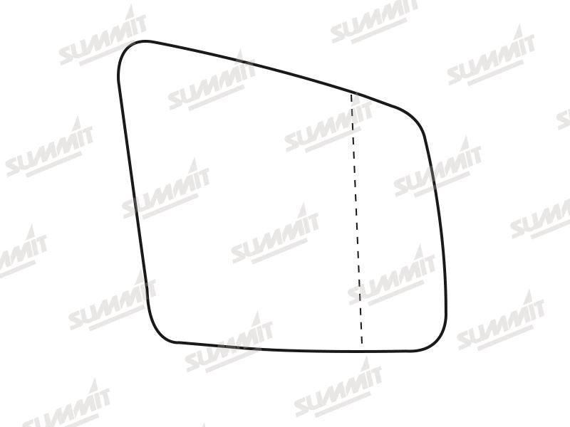 Summit Heated Base Plate With Blind Spot Mirror Glass fits Mercedes R Class 11 to 16 RHS Summit - Bars 4 Cars