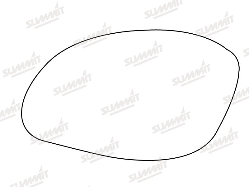 Summit Non-Heated Base Plate With Standard Mirror Glass fits Vauxhall Vectra 99 to 02 LHS Summit - Bars 4 Cars