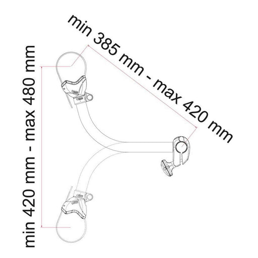 Fiamma Bike-Block Pro S 3 Deep Black (08831B01A) Fiamma - Bars 4 Cars