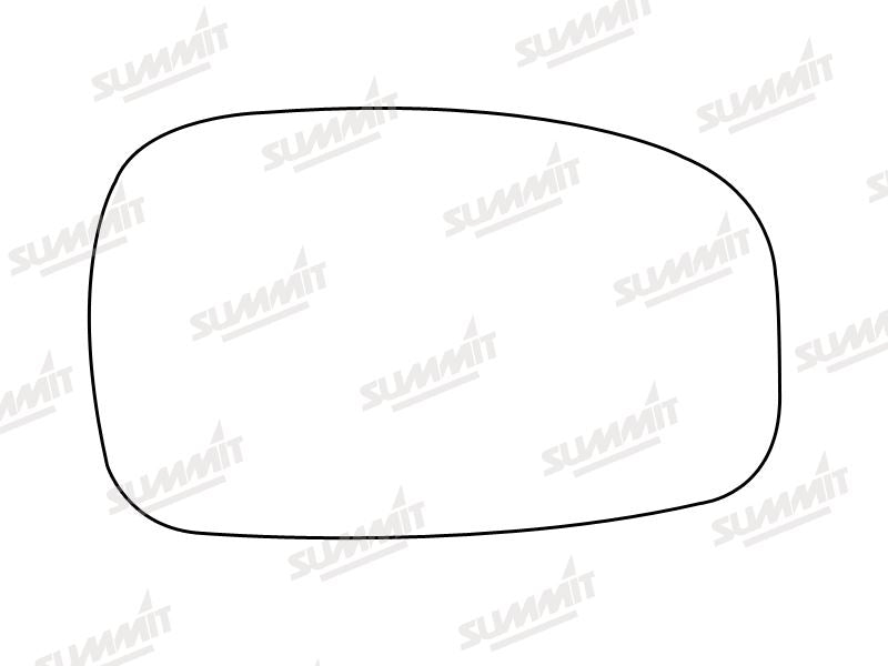 Summit Stick-On Standard Mirror Glass fits Peugeot 306 LHS Summit - Bars 4 Cars