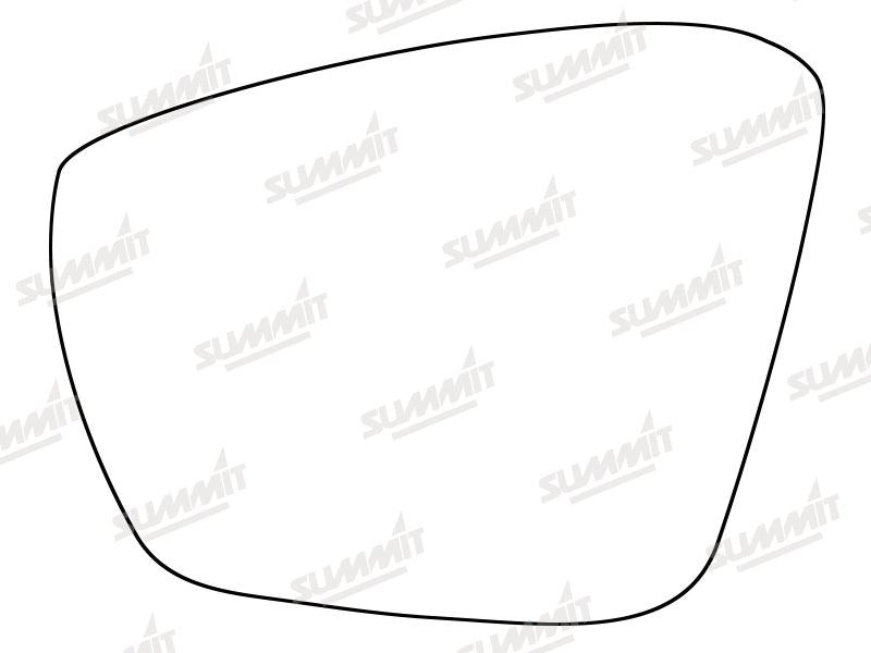 Summit Stick-On Standard Mirror Glass fits Skoda Octavia 15 on LHS Summit - Bars 4 Cars