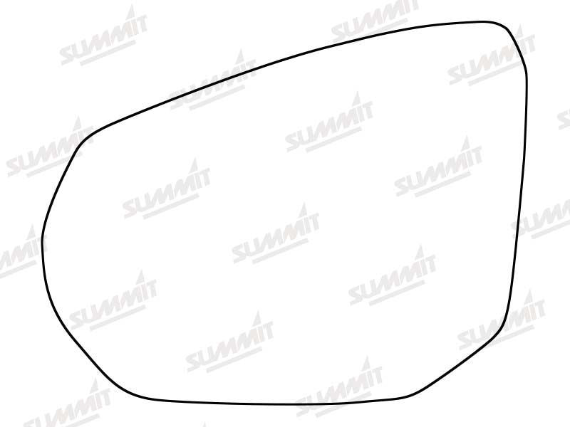 Summit Stick-On Standard Mirror Glass fits Nissan Juke 19 on LHS Summit - Bars 4 Cars