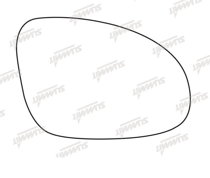 Summit Heated Base Plate With Blind Spot Mirror Glass fits VW Golf 05 to 08 / Passat 05 RHS Summit - Bars 4 Cars