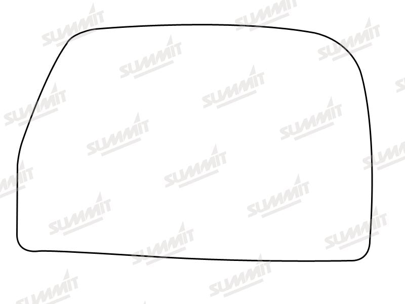 Summit Non-Heated Base Plate With Lower Blind-Spot Mirror Glass fits Iveco Daily RHS Summit - Bars 4 Cars