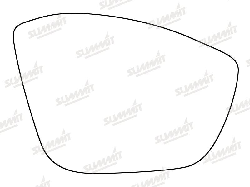 Summit Stick-On Standard Mirror Glass fits Peugeot 208 12 on RHS Summit - Bars 4 Cars
