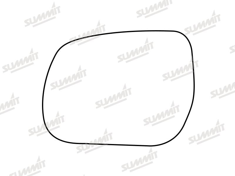 Summit Stick-On Standard Mirror Glass fits Daihatsu Terios 06 to 15 LHS Summit - Bars 4 Cars