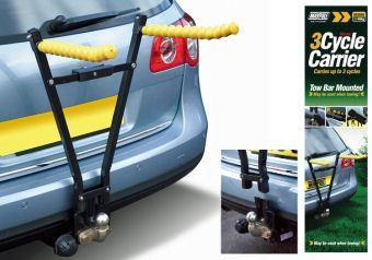 New Maypole Universal Towbar Mounted 3 Cycle Bike Carrier Up To 40Kg