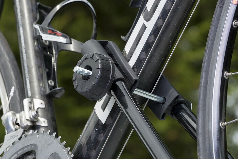 Car Roof Mounted Rack Bar Mounted Bike Cycle Carrier Upright Bike Carrier Summit - Bars 4 Cars